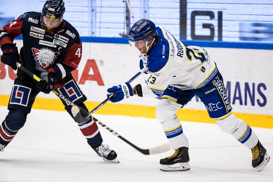 Linköpings Jonas Junland och Leksands Mikael Ruohomaa