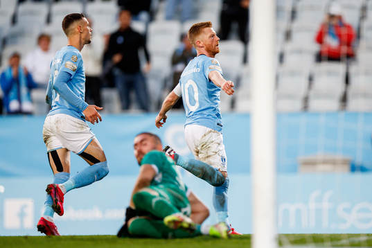 Malmö FFs Anders Christiansen jublar