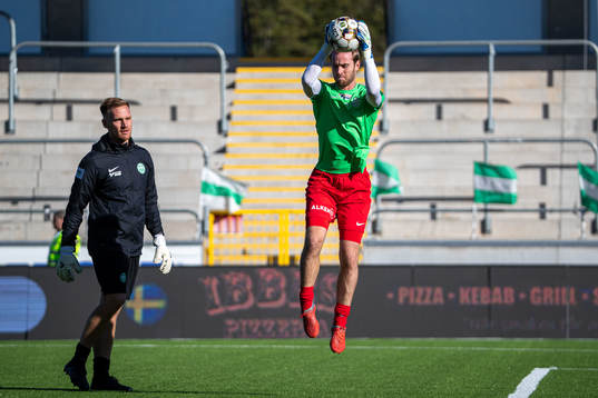 Västerås målvaktstränare Erik Biselius och Daniel