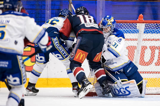 Leksands målvakt Kasimir Kaskisuo och Linköpings