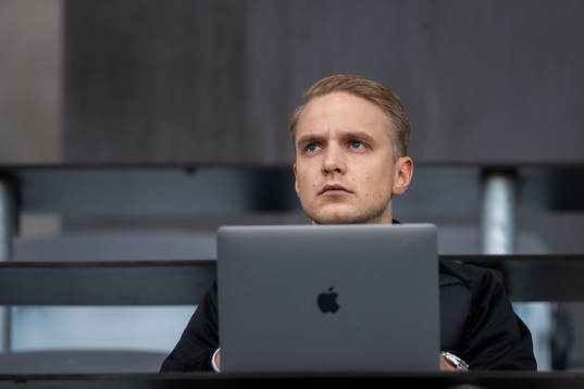 Malmö FFs kommunikatör Anton Unosson