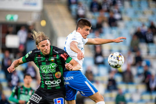 Varbergs Hampus Zachrisson och IFK Norrköpings Carl Björk