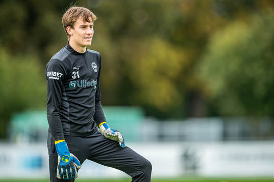 Värnamos målvakt Hampus Gustafsson