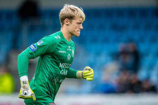 Trelleborgs målvakt Kasper Thiesson Kristensen deppar