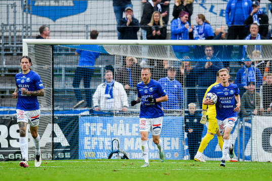 Trelleborgs spelare jublar
