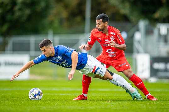 Trelleborgs Haris Brkic och Värnamos Wenderson Oliveira do
