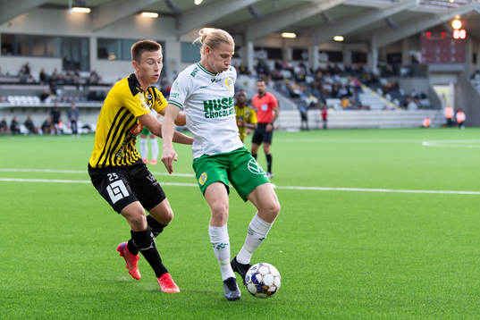 Häckens Kristoffer Lund Hansen och  Hammarbys Gustav