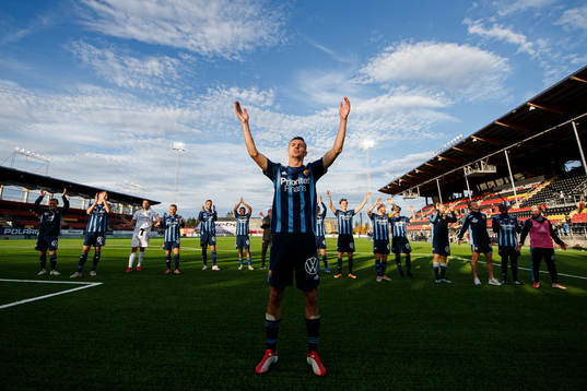 Djurgårdens Haris Radetinac jublar