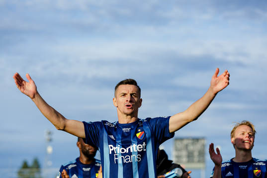 Djurgårdens Haris Radetinac jublar