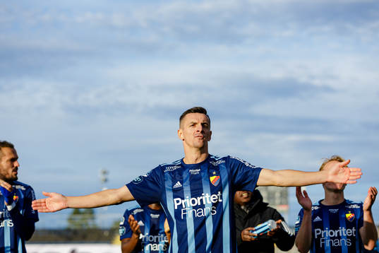 Djurgårdens Haris Radetinac jublar