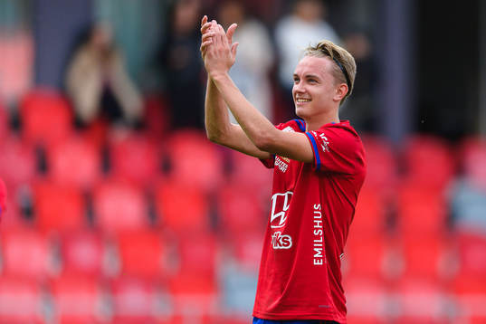 Östers Isak Magnusson jublar