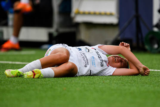 Rosengårds Loreta Kullashi har ont