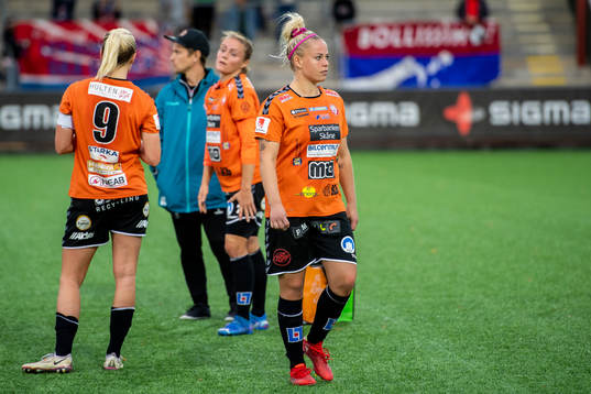 Kristianstads Therese Sessy Åsland deppar