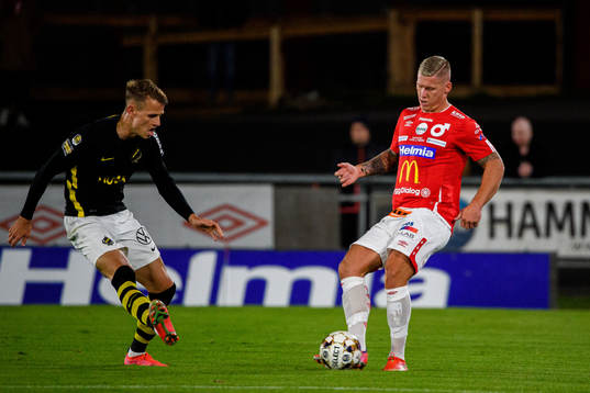 s Bojan Radulovic och Degerfors Victor Edvardsen