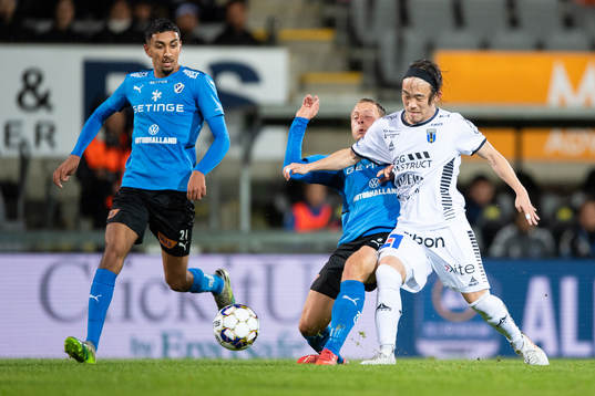 Halmstads Amir Al-Ammari och Joel Allansson