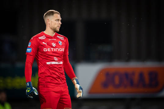 Halmstads målvakt Malkolm Nilsson Säfqvist