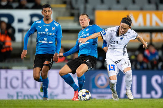 Halmstads Amir Al-Ammari och Joel Allansson
