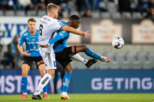 Sirius Marcus Mathisen och Halmstads Sadat Karim