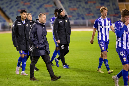 IFK Göteborgs tränare Mikael Stahre deppar