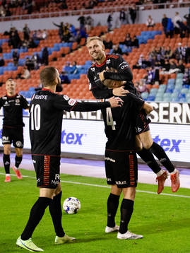 Kalmars Filip Sachpekidis, Erik Israelsson och Jonathan