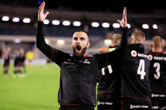 Kalmars Filip Sachpekidis jublar