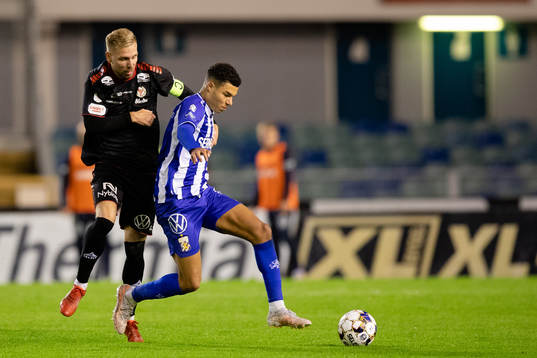 Kalmars Jonathan Ring och IFK Göteborgs Alexander Jallow
