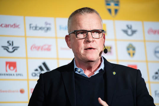 Head coach Janne Andersson of the Swedish national football