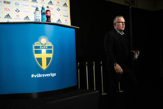 Head coach Janne Andersson of the Swedish national football