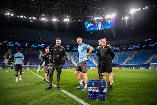 Franz Brorsson and Jon Dahl Tomasson, head coach of Malmö