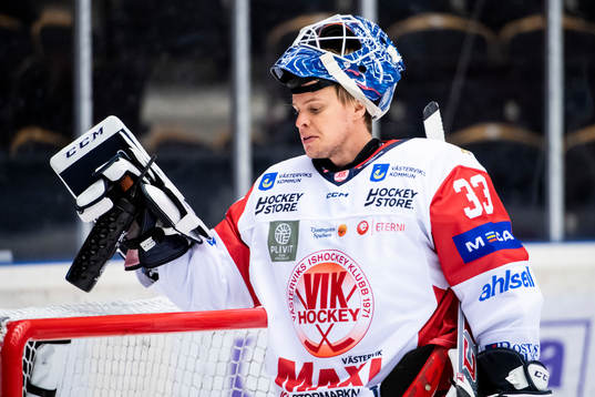 Västerviks målvakt Henrik Lundberg