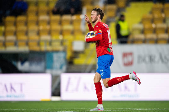 Helsingborgs Rasmus Jönsson jublar