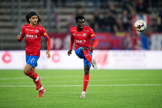 Helsingborgs Benjamin Acquah och Adam Kaied