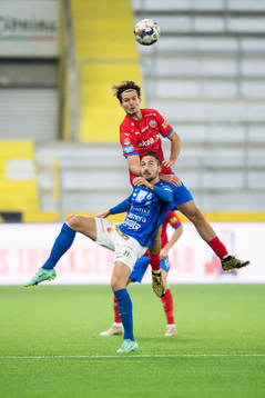 Helsingborgs Wilhelm Loeper och Norrbys Dijan Vukojevic