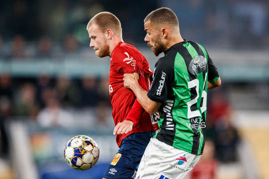 Örgrytes Elias Gustafson och GAIS Malkolm Moenza