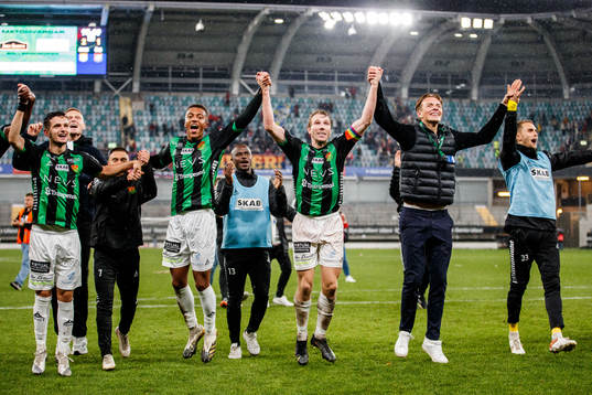 GAIS spelare jublar