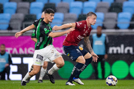 GAIS Emin Grozdanic och Örgrytes Marcus Haglind Sangré