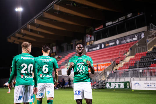 Jönköpings Eric Johana Omondi jublar