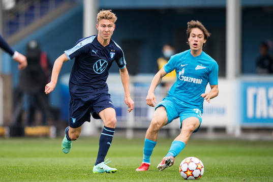 Hugo Bolin of Malmö FF and Andrei Marianov of Zenit