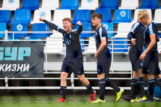 Markus Björkqvist of Malmö FF celebrates