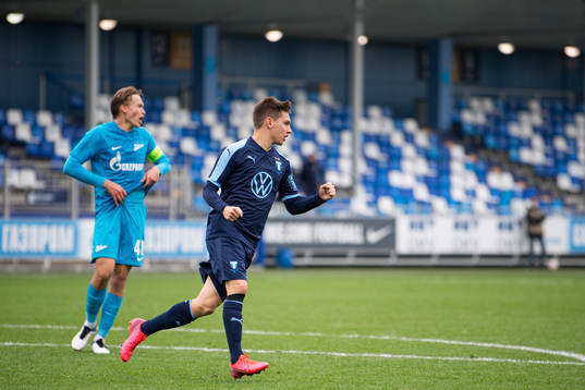 Isak Bjerkebo of Malmö FF celebrates