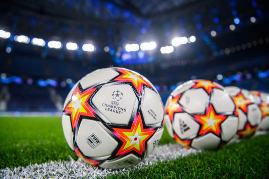 The official matchball of UEFA Champions league prior to