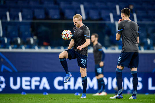 Franz Brorsson of Malmö FF prior to the UEFA Champions