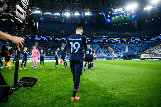Veljko Birmancevic of Malmö FF prior to the UEFA Champions