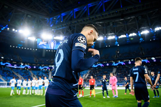 Veljko Birmancevic of Malmö FF prior to the UEFA Champions