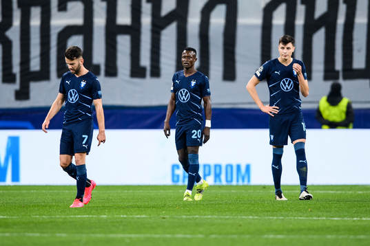 Erdal Rakip, Bonke Innocent and Anel Ahmedhodzic of Malmö