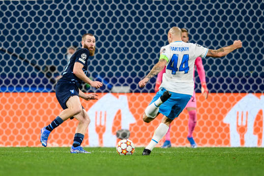 during the UEFA Champions League football match between