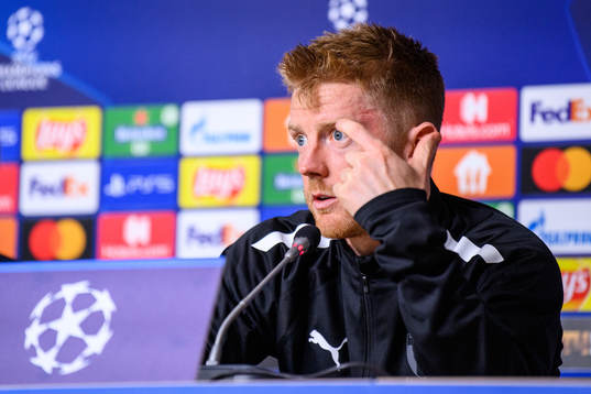 Anders Christiansen of Malmö FF at the press conference