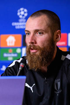 Jo Inge Berget of Malmö FF at the press conference