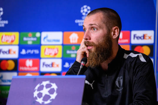 Jo Inge Berget of Malmö FF at the press conference