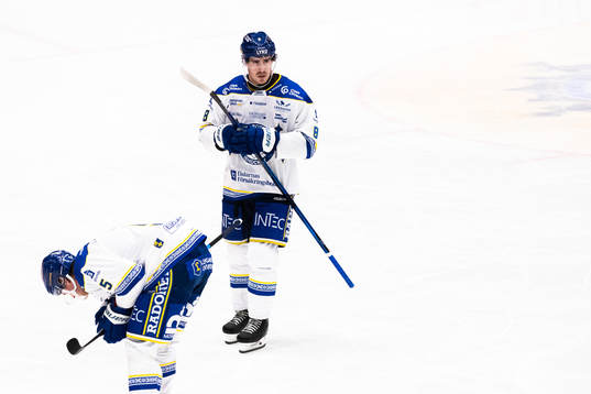 Leksands Calle Själin och Matt Cato deppar